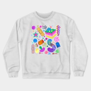 Sweet Kit White Crewneck Sweatshirt